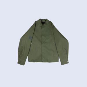 Front-View-Of-Green-Waterproof-Rain-Jacket-By-Rainford-Apparel