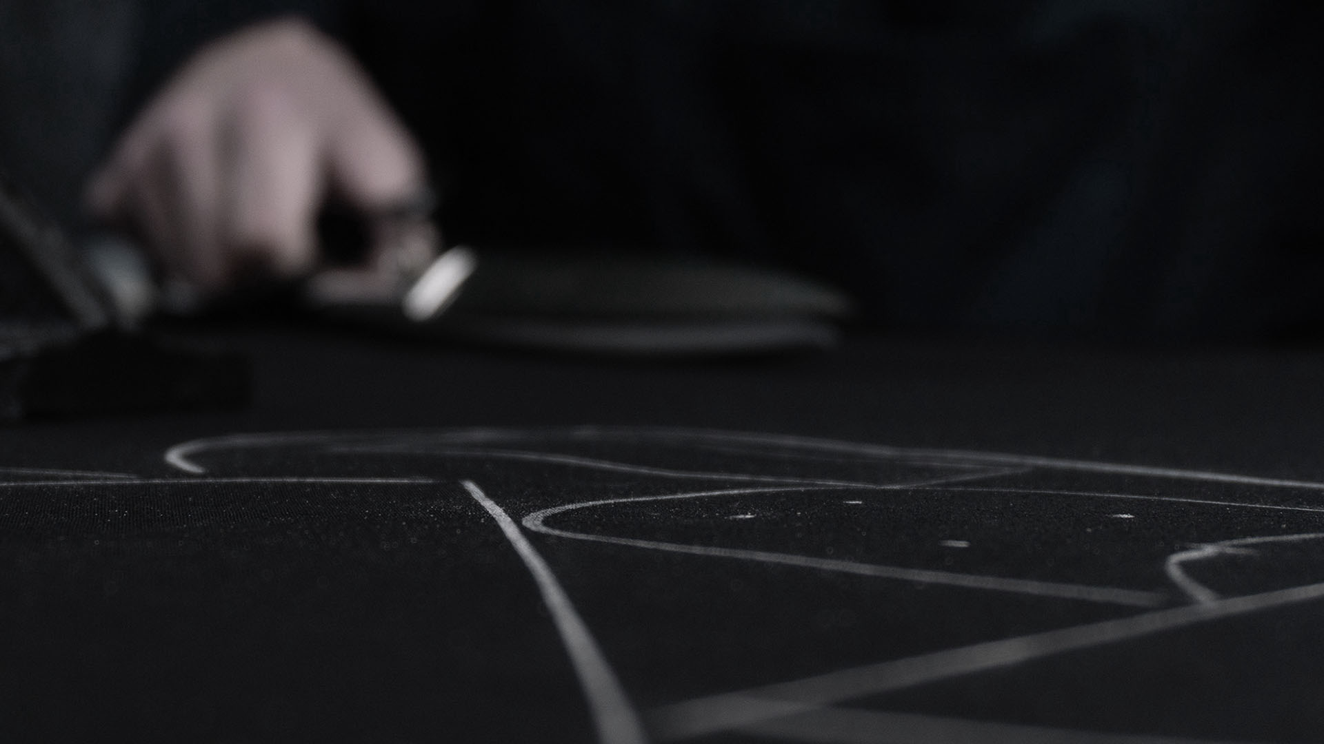 Coatmaking-Black-Bonded-Cotton-Chalked-With-Pattern